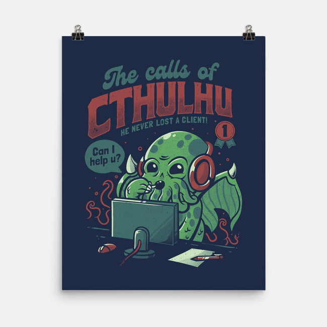 The Calls Of Cthulhu-none matte poster-eduely