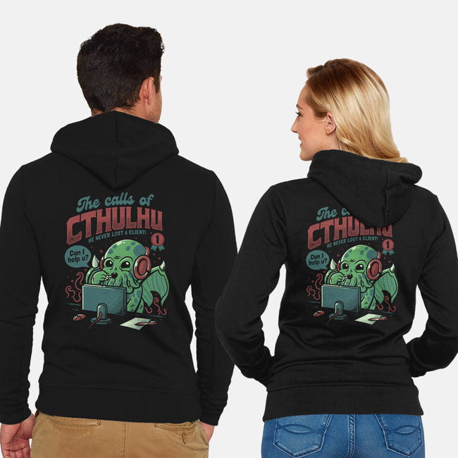 The Calls Of Cthulhu-unisex zip-up sweatshirt-eduely