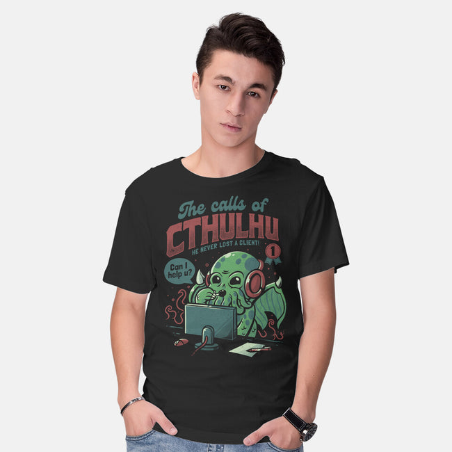 The Calls Of Cthulhu-mens basic tee-eduely