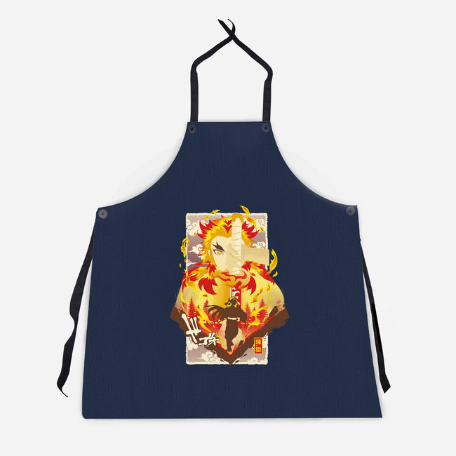 Flame Breathing-unisex kitchen apron-hypertwenty
