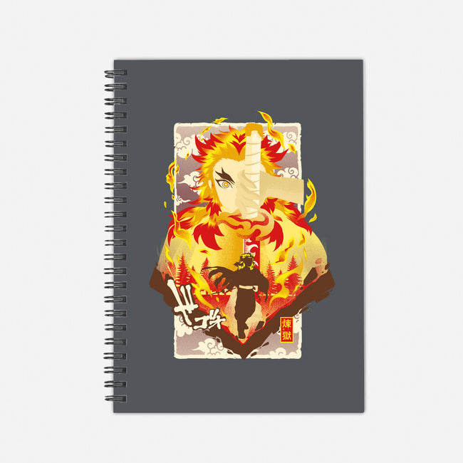 Flame Breathing-none dot grid notebook-hypertwenty