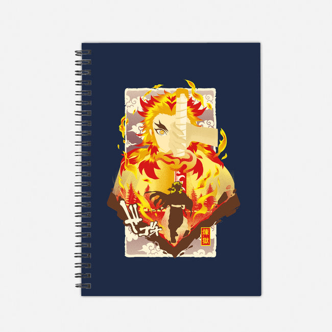 Flame Breathing-none dot grid notebook-hypertwenty
