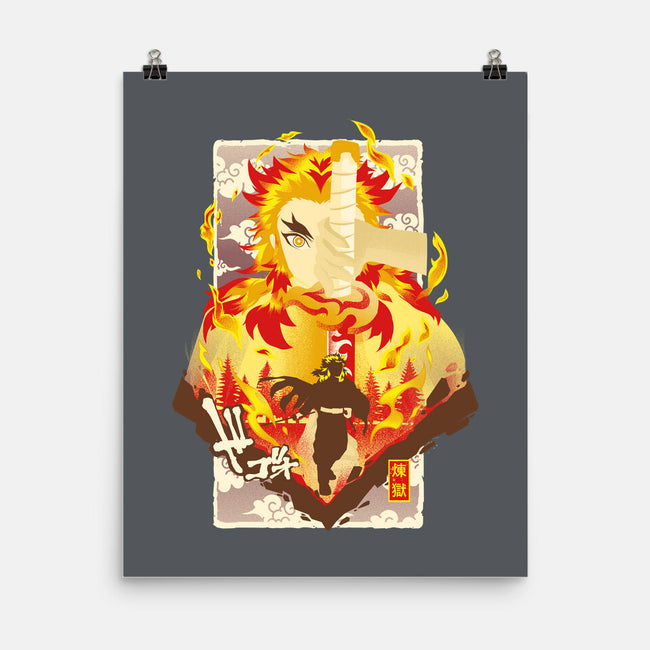 Flame Breathing-none matte poster-hypertwenty