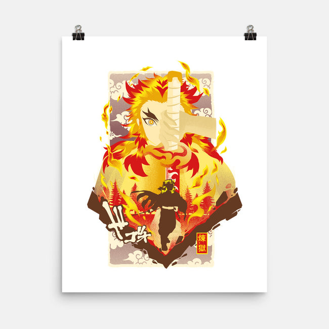 Flame Breathing-none matte poster-hypertwenty