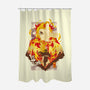 Flame Breathing-none polyester shower curtain-hypertwenty