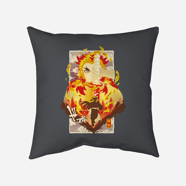 Flame Breathing-none removable cover w insert throw pillow-hypertwenty