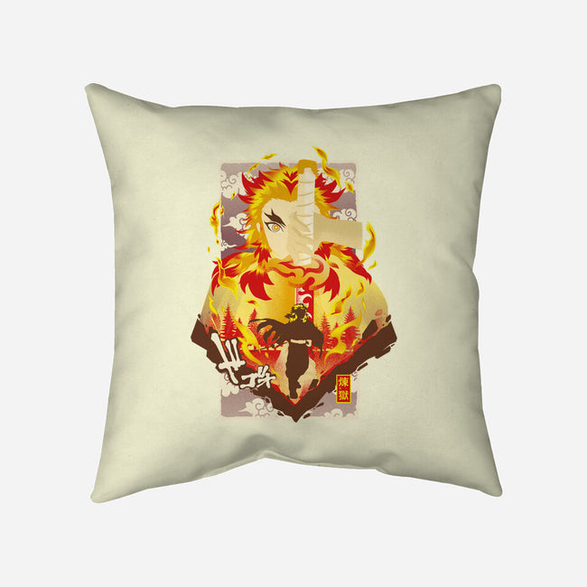 Flame Breathing-none removable cover w insert throw pillow-hypertwenty