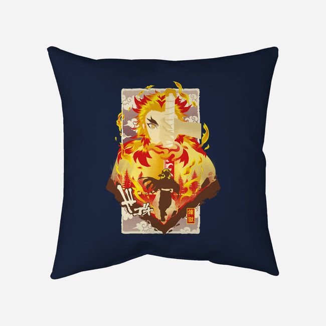 Flame Breathing-none removable cover w insert throw pillow-hypertwenty