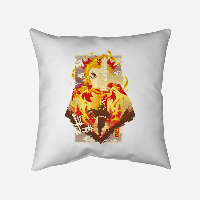 Flame Breathing-none removable cover w insert throw pillow-hypertwenty
