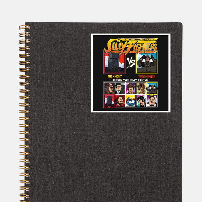 Ministry Of Silly Fighters-none glossy sticker-Retro Review