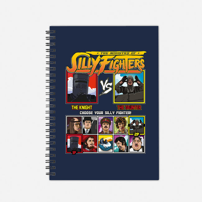 Ministry Of Silly Fighters-none dot grid notebook-Retro Review
