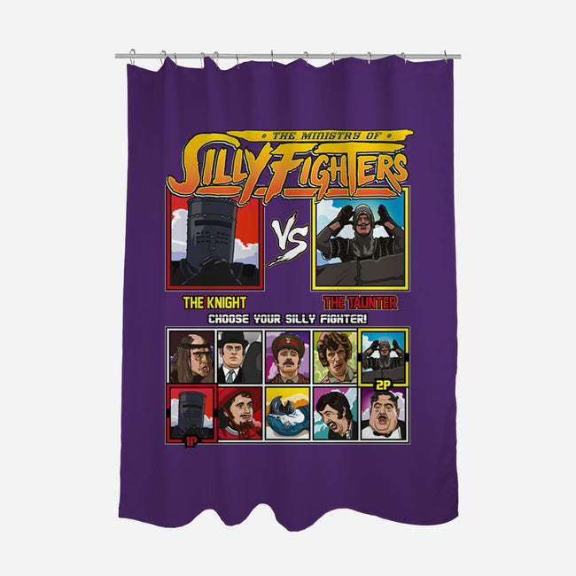 Ministry Of Silly Fighters-none polyester shower curtain-Retro Review