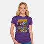 Ministry Of Silly Fighters-womens fitted tee-Retro Review