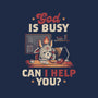 God Is Busy-mens premium tee-eduely