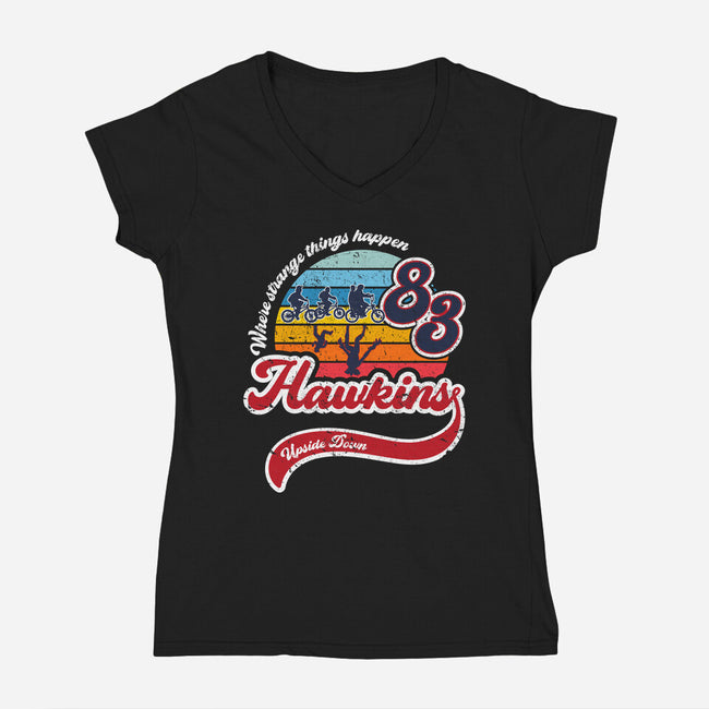 Strange Things Happen-womens v-neck tee-DrMonekers