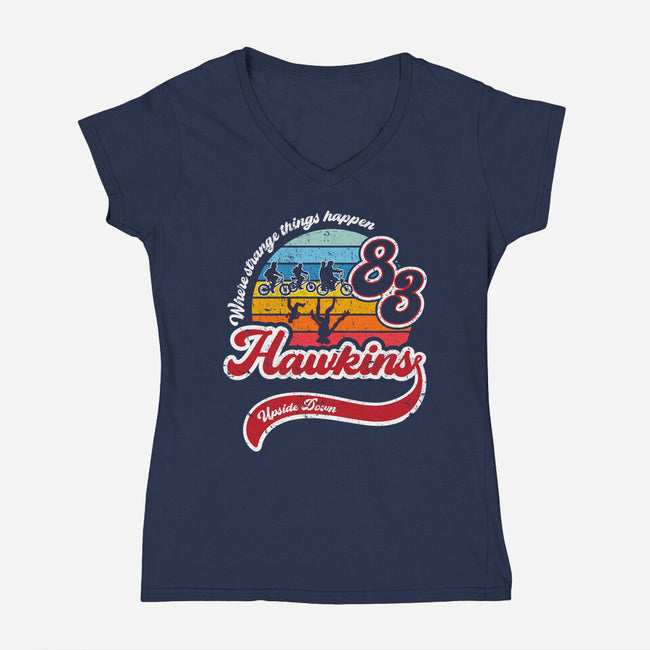 Strange Things Happen-womens v-neck tee-DrMonekers