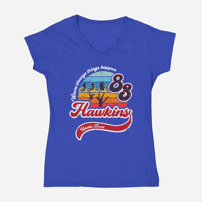 Strange Things Happen-womens v-neck tee-DrMonekers