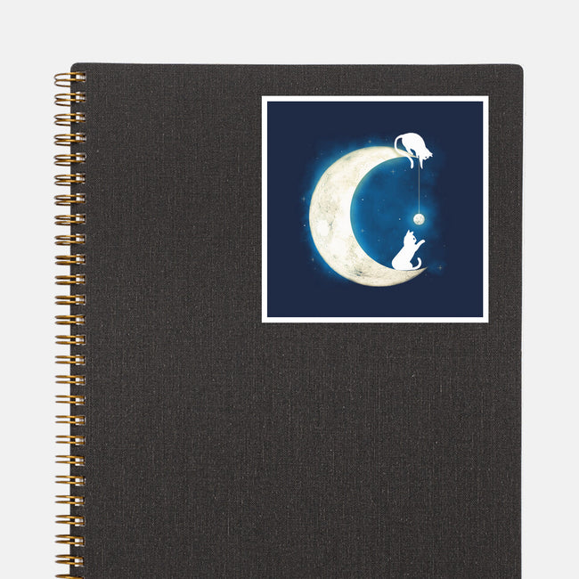 Moon Cat-none glossy sticker-Vallina84