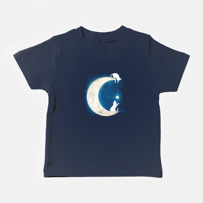 Moon Cat-baby basic tee-Vallina84
