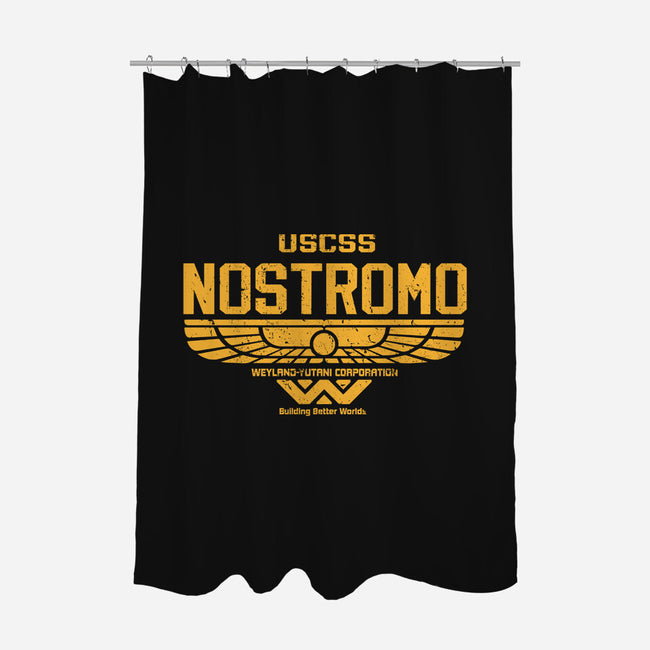 Nostromo Corporation-none polyester shower curtain-DrMonekers