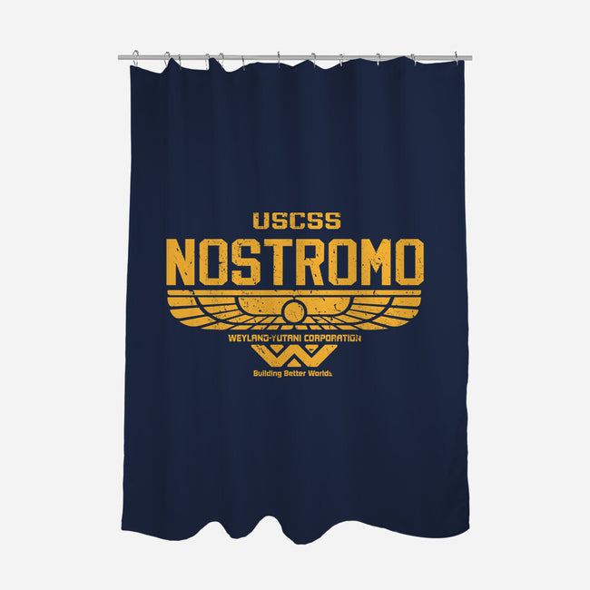 Nostromo Corporation-none polyester shower curtain-DrMonekers