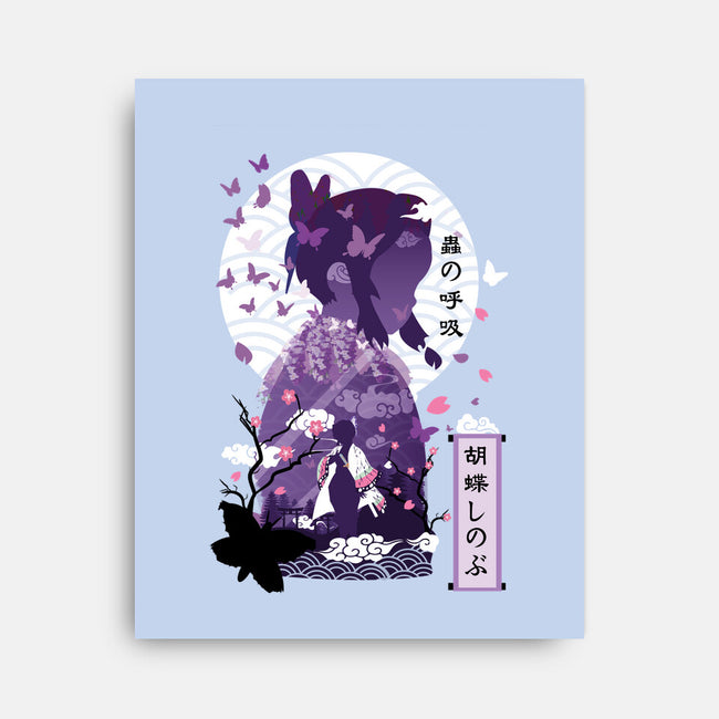 Shinobu Kocho Negative Space-none stretched canvas-SwensonaDesigns