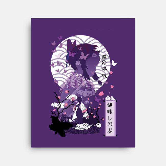 Shinobu Kocho Negative Space-none stretched canvas-SwensonaDesigns