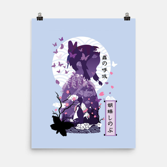 Shinobu Kocho Negative Space-none matte poster-SwensonaDesigns