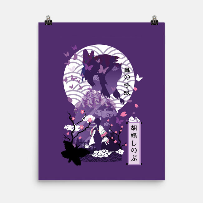 Shinobu Kocho Negative Space-none matte poster-SwensonaDesigns