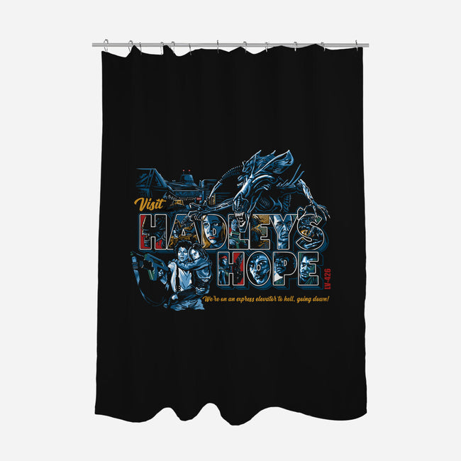 Visit Hadley's Hope-none polyester shower curtain-goodidearyan