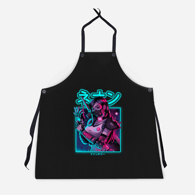 Neon Fantasy-unisex kitchen apron-Bruno Mota