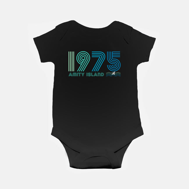 Amity Island 1975-baby basic onesie-DrMonekers