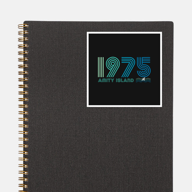 Amity Island 1975-none glossy sticker-DrMonekers