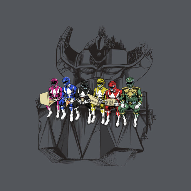 Lunch Atop A Mega-mens basic tee-zascanauta