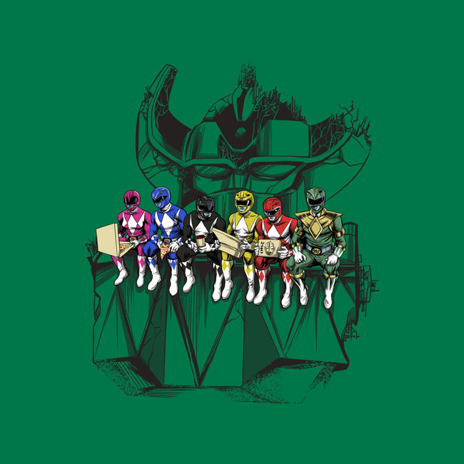 Lunch Atop A Mega-mens basic tee-zascanauta