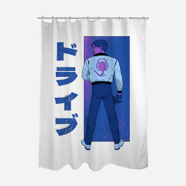 Japanese Driver-none polyester shower curtain-Hafaell