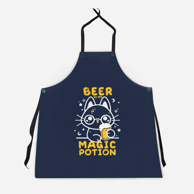Beer Is My Magic Potion-unisex kitchen apron-NemiMakeit