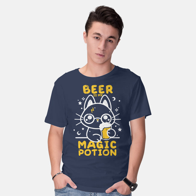 Beer Is My Magic Potion-mens basic tee-NemiMakeit