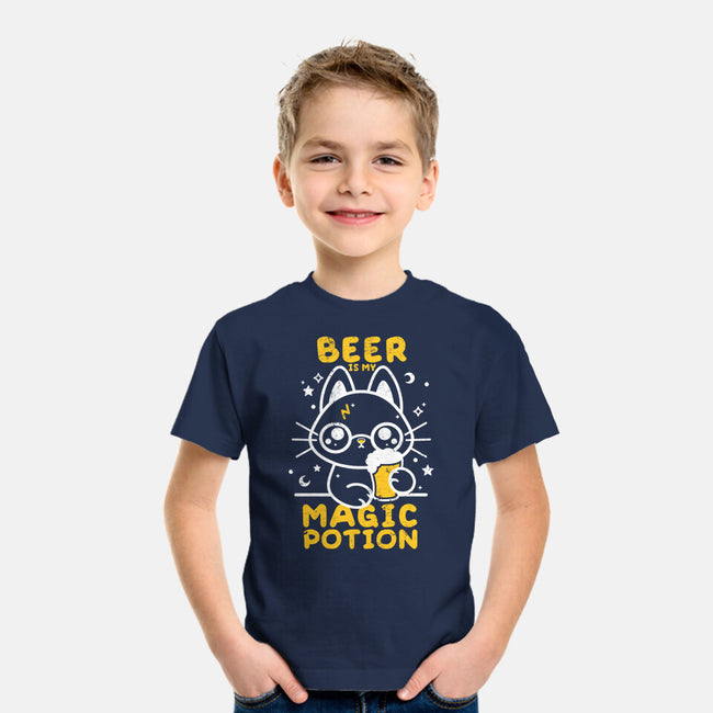Beer Is My Magic Potion-youth basic tee-NemiMakeit