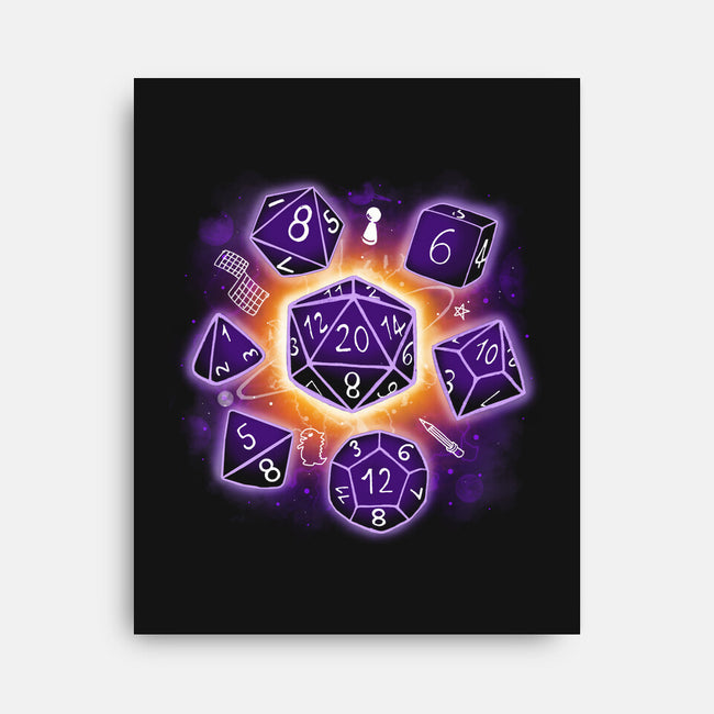 Dice Universe-none stretched canvas-Vallina84