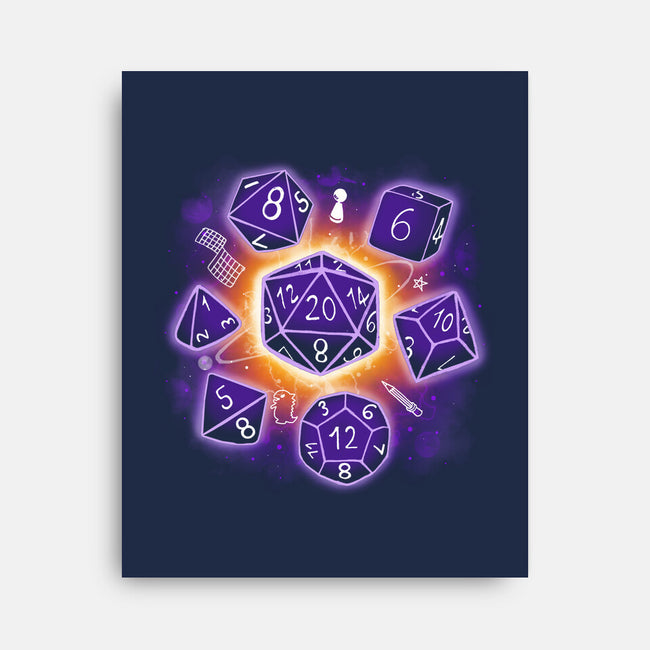 Dice Universe-none stretched canvas-Vallina84