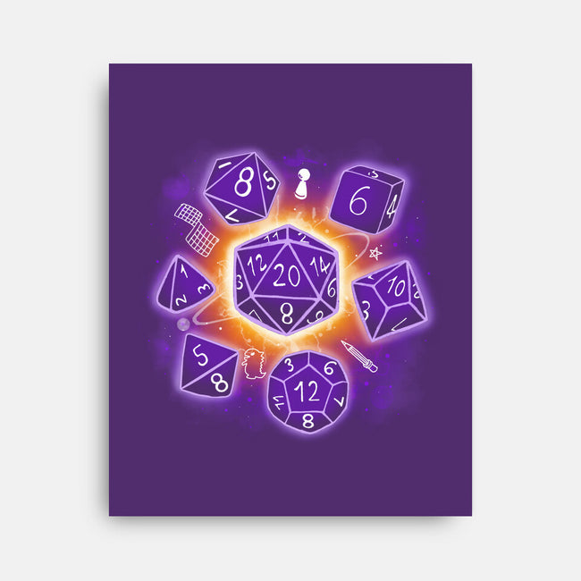 Dice Universe-none stretched canvas-Vallina84
