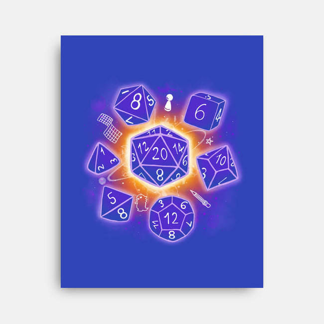 Dice Universe-none stretched canvas-Vallina84