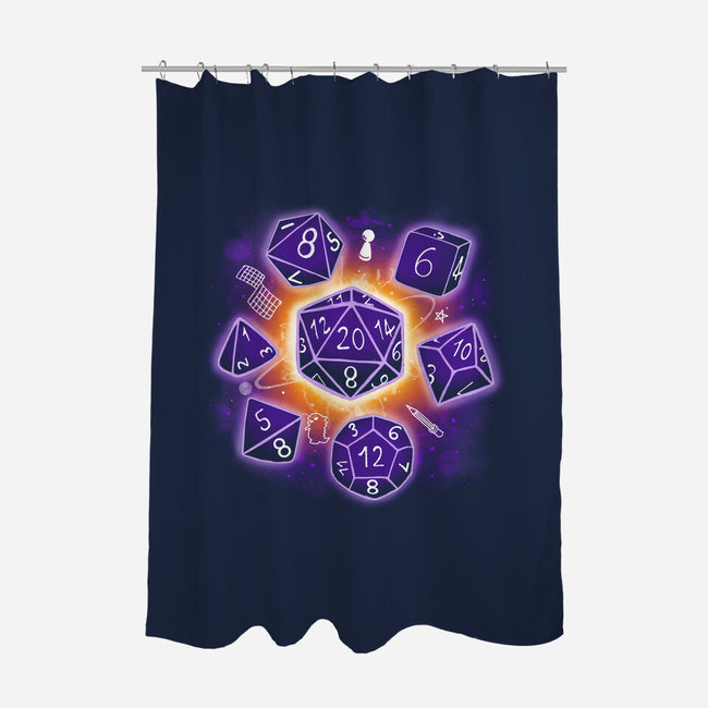 Dice Universe-none polyester shower curtain-Vallina84