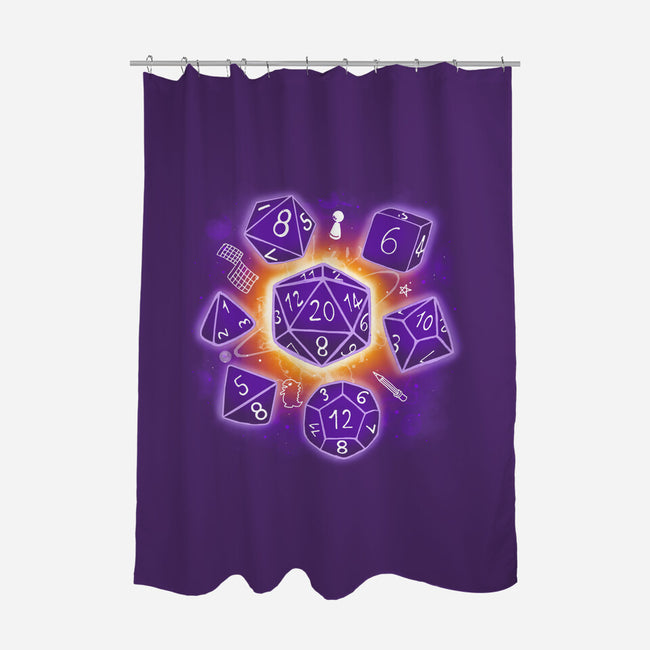 Dice Universe-none polyester shower curtain-Vallina84