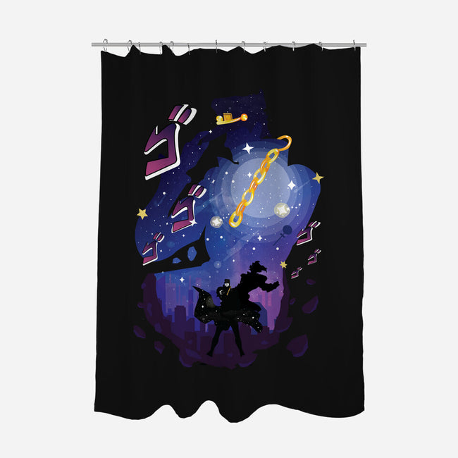 The Joe Star-none polyester shower curtain-SwensonaDesigns