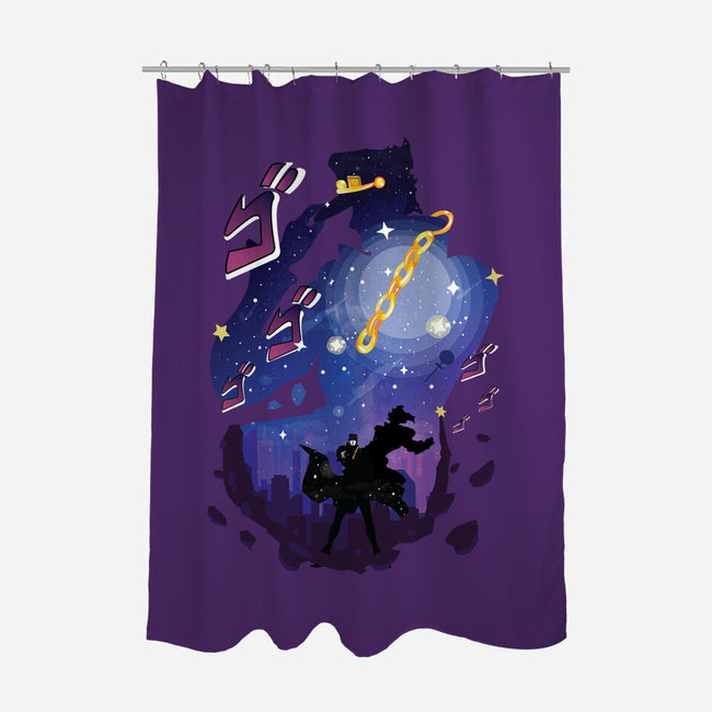 The Joe Star-none polyester shower curtain-SwensonaDesigns
