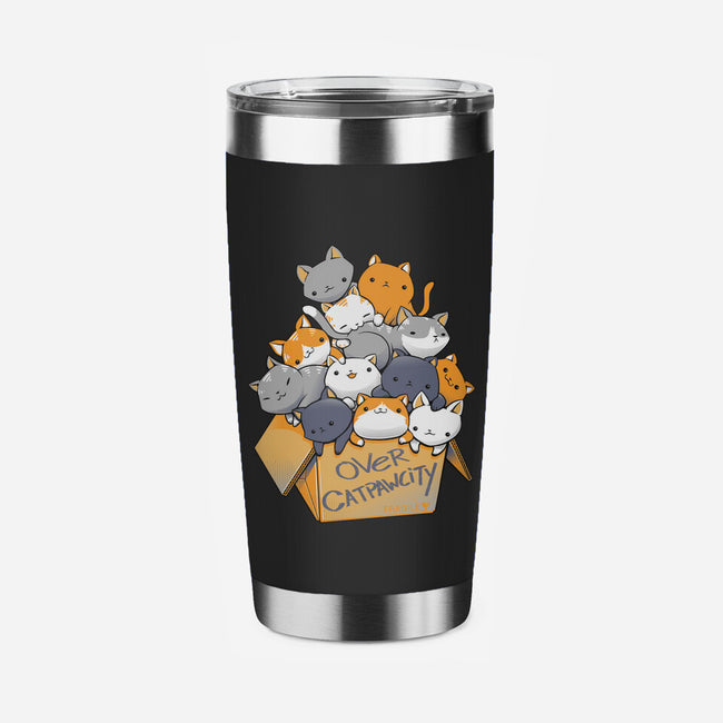 Over Catpawcity-none stainless steel tumbler drinkware-tobefonseca