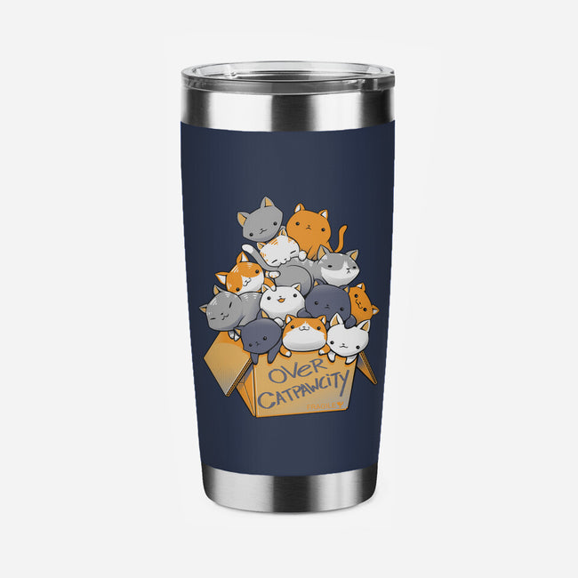 Over Catpawcity-none stainless steel tumbler drinkware-tobefonseca