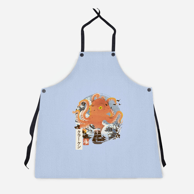 Kraken Adventure-unisex kitchen apron-dandingeroz